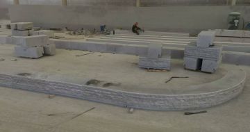 漳州 芝麻白整石坐凳（光面+自然面）