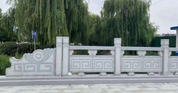 漳州 芝麻灰桥栏杆、河道栏杆安装效果