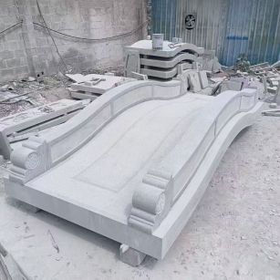 漳州 芝麻灰花岗岩园林景观 小石桥