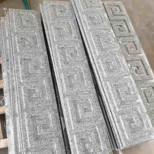 漳州 别墅回纹线条，雕刻