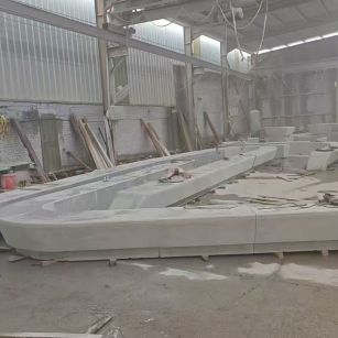 漳州 花岗岩整石坐凳拼装