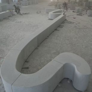 漳州 花岗岩整石坐凳拼装