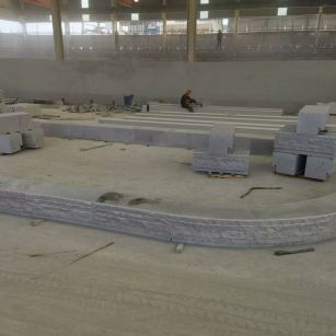 漳州 芝麻白整石坐凳（光面+自然面）