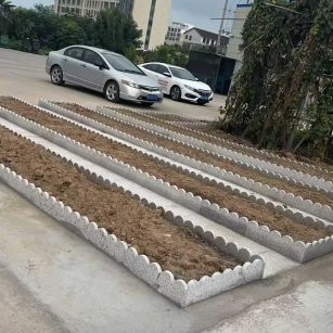 漳州 花边石、花围石、花园石安装效果