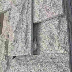 漳州 芝麻白自然面花岗岩成品板