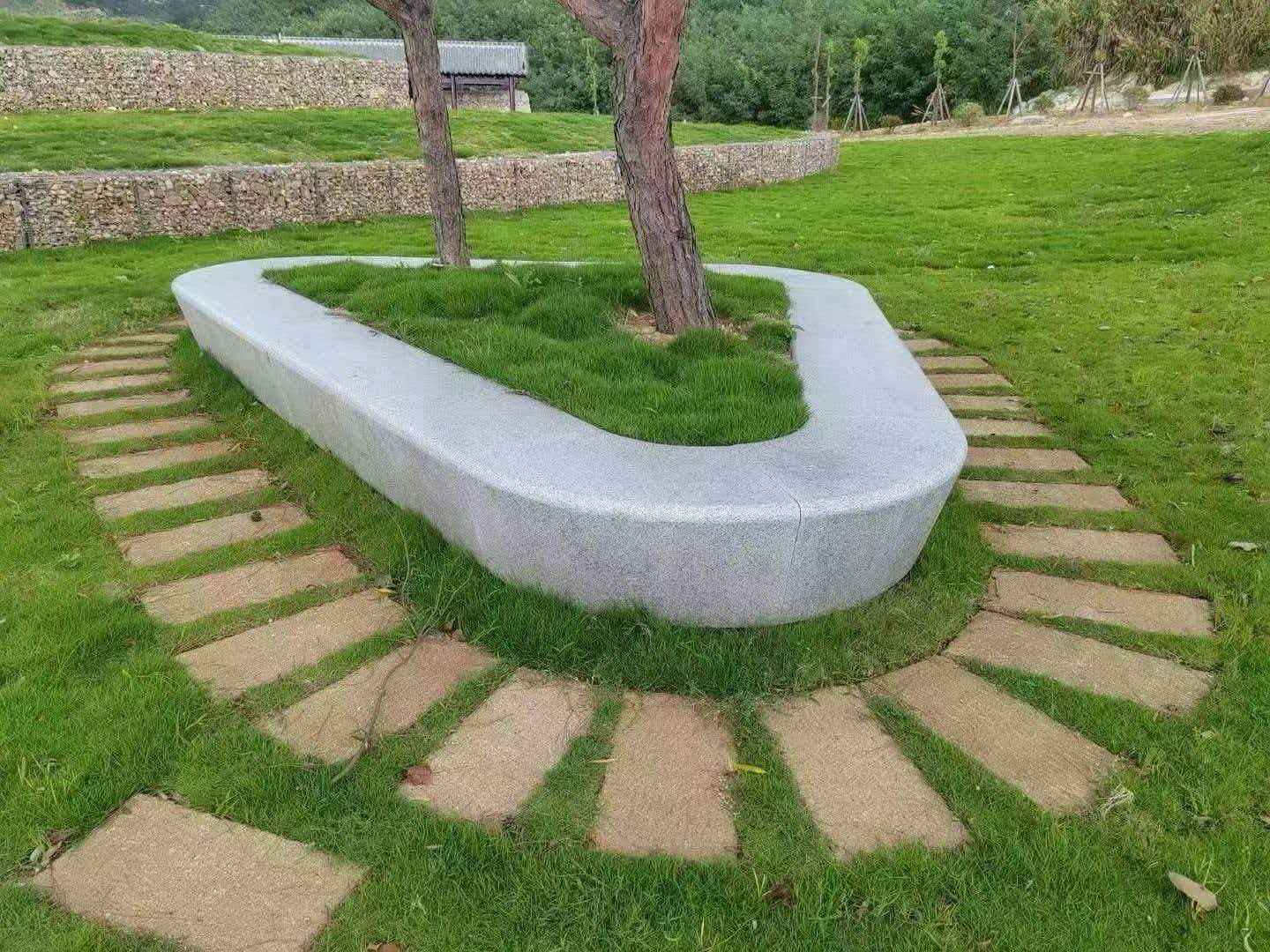 漳州 芝麻白光面整石坐凳