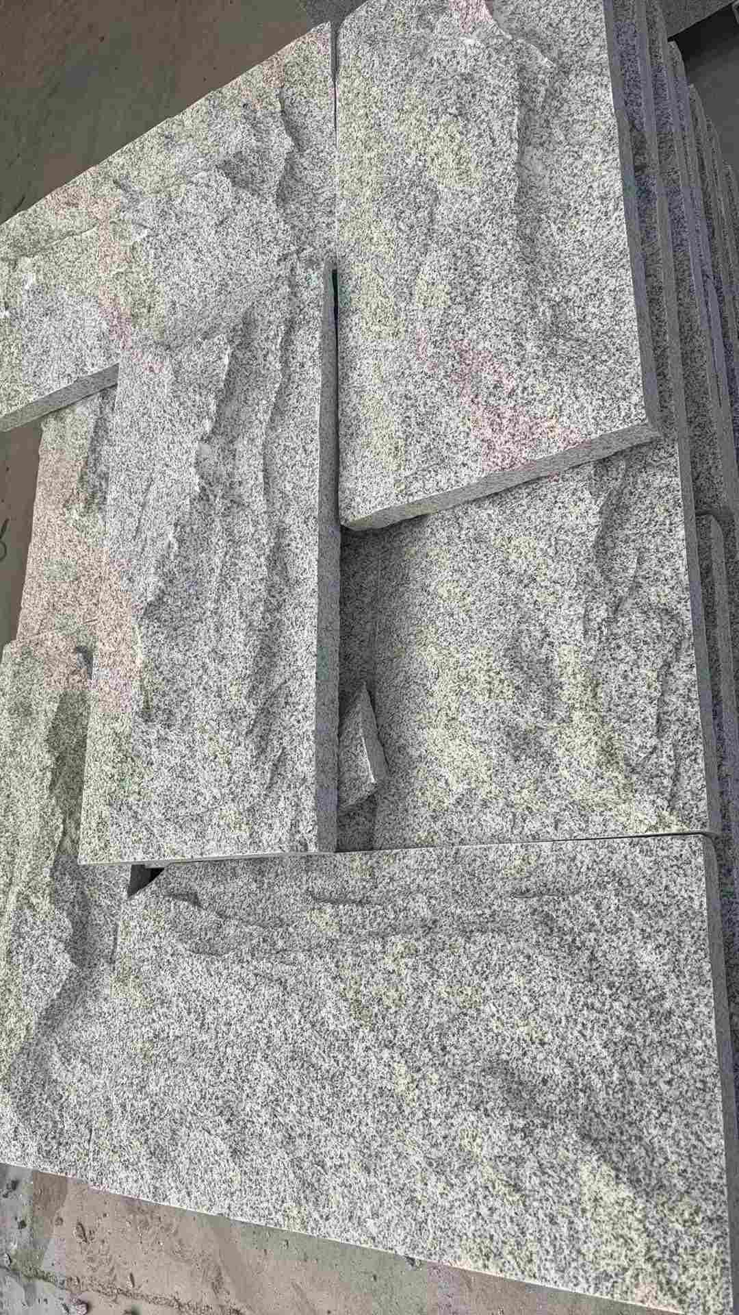 漳州 芝麻白自然面花岗岩成品板