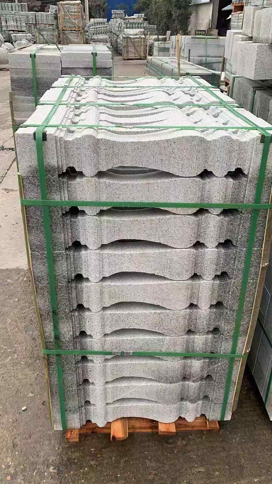 漳州 芝麻白方形拉丝面，栏杆花瓶柱